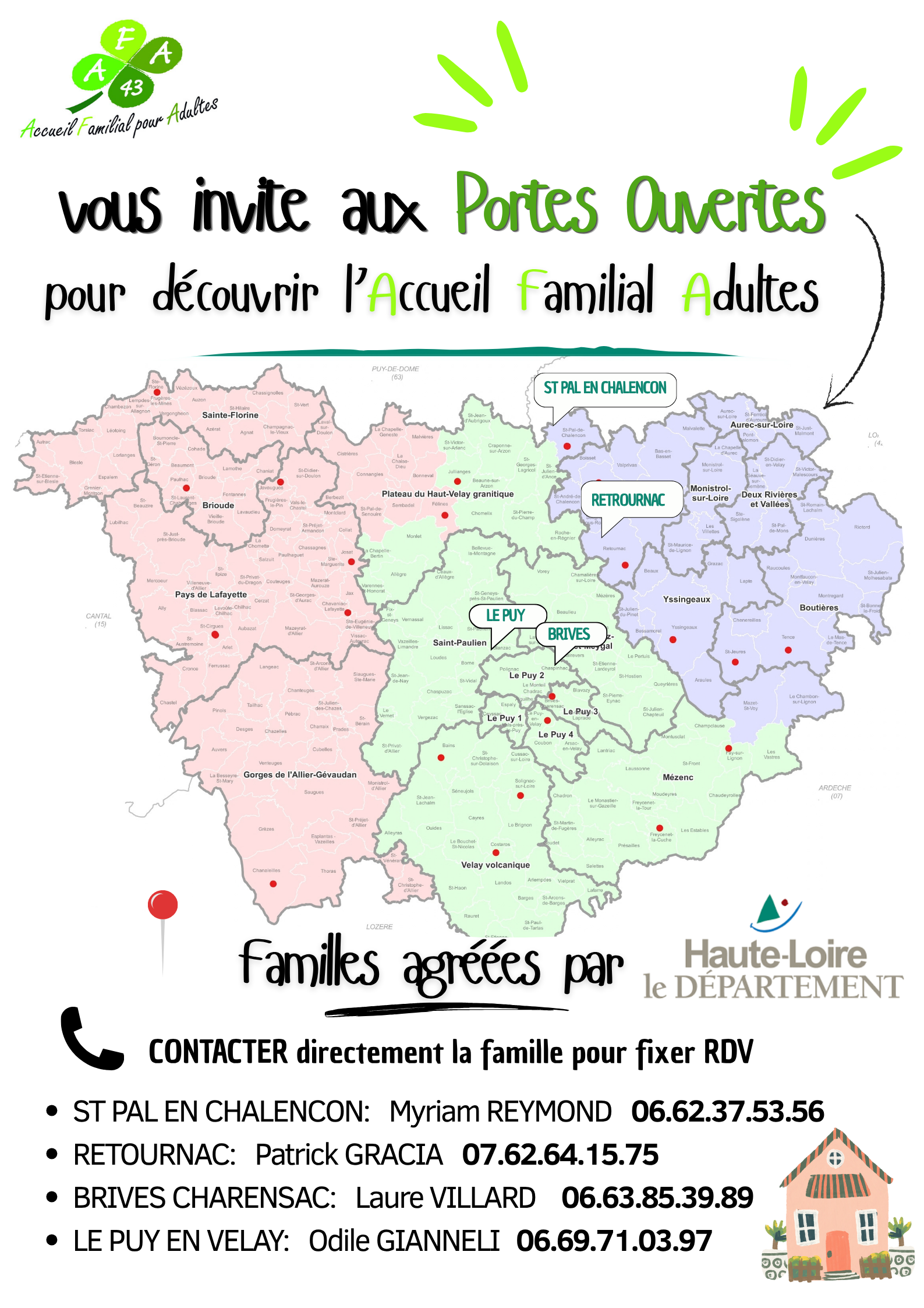 carte des familles agréées de haute loire